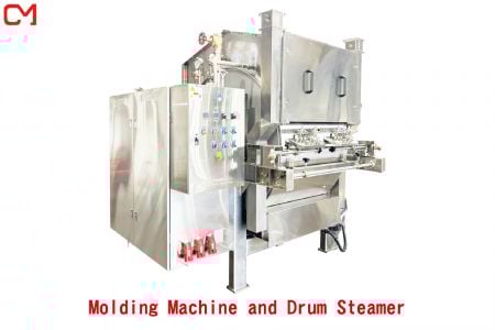 Molding Machine and Drum Steamer - Crab Flavor Maturing Machine.